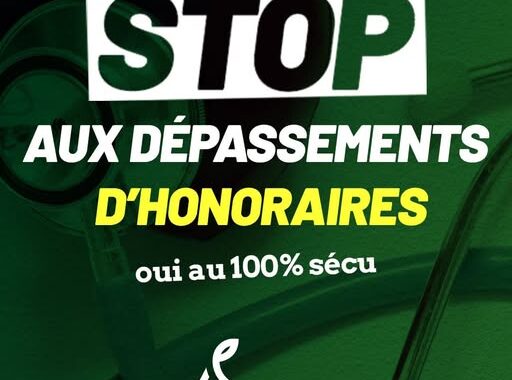 Sécurité social stop dépassement honnoraires PCF pétitions