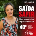 Saida Safir élue secrétaire fédérale PCF de la Sarthe